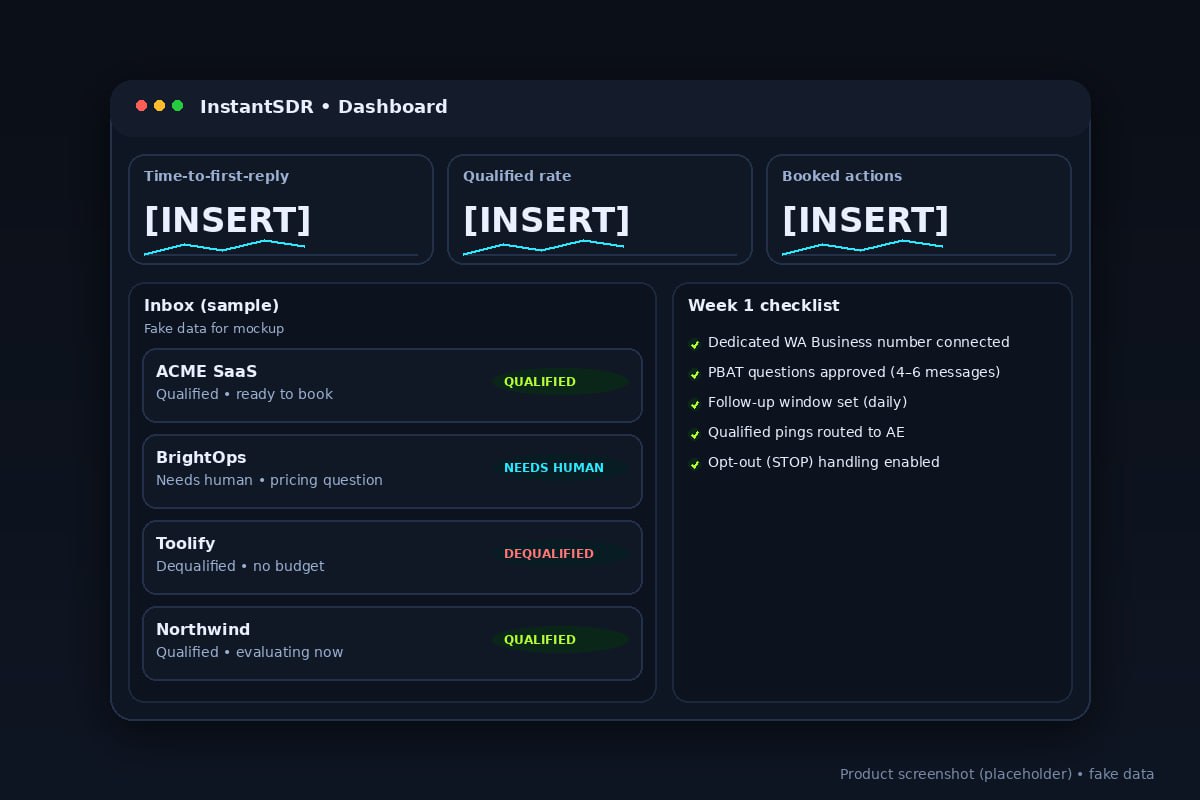 InstantSDR dashboard screenshot (placeholder)